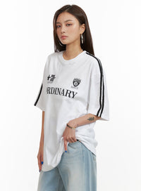 oversized-graphic-tee-cy431 / White