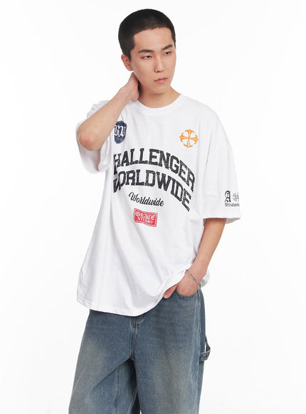 mens-oversized-graphic-t-shirt-iy505 / White