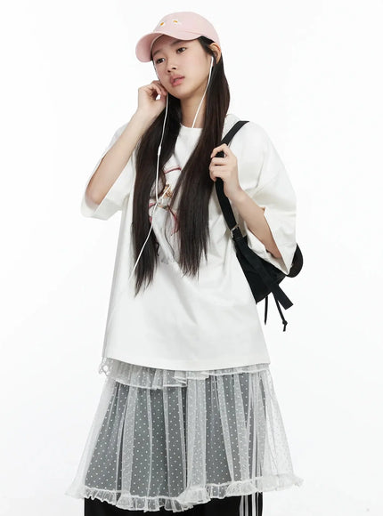 angel-graphic-oversized-t-shirt-im506 / White