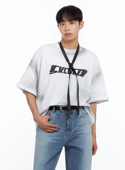 mens-oversized-vintage-graphic-t-shirt-il516 / White