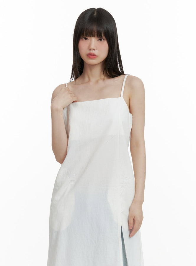 square-neck-sleeveless-maxi-dress-cy428 / White