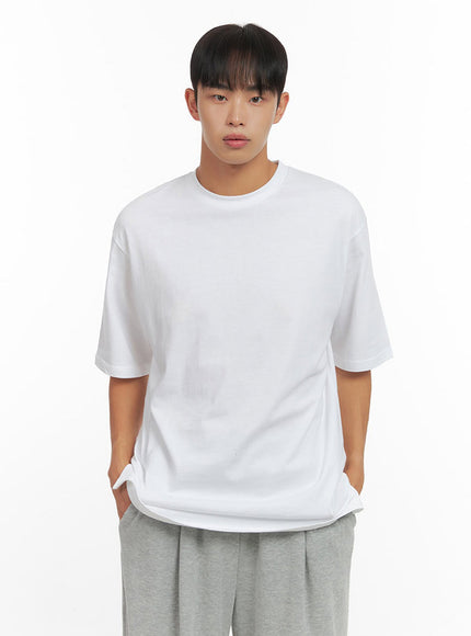 mens-solid-layered-t-shirt-io420 / White