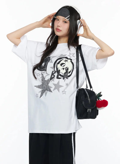 urban-star-graphic-oversized-t-shirt-iy525 / White