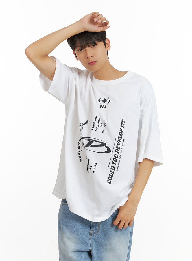 mens-cozy-cotton-graphic-t-shirt-iu419 / White