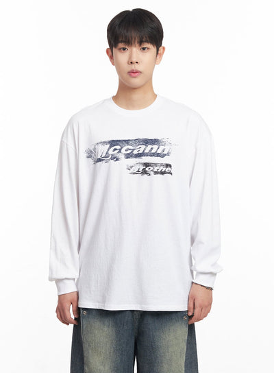 mens-mccann-graphic-long-sleeve-t-shirt-ia525 / White
