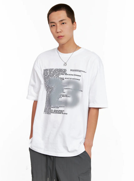 mens-graphic-spray-print-tee-ig508 / White