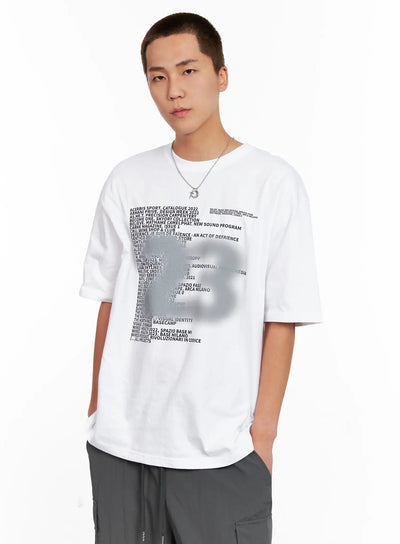 mens-graphic-spray-print-tee-ig508 / White