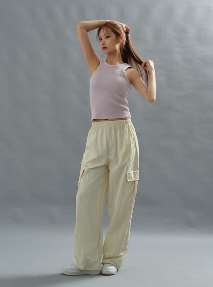 Loose Fit String Cargo Pants CG01