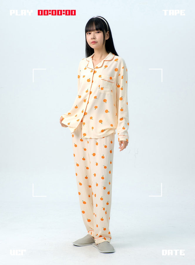 apricot-pattern-pajama-set-ig313