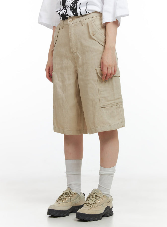 cargo-midi-pants-cg408 / Beige