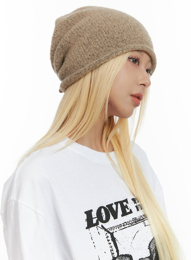 soft-knit-solid-color-beanie-cs425 / Beige