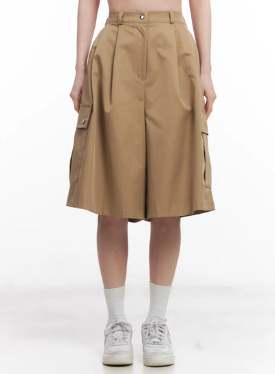 wide-leg-cargo-shorts-cu510 / Beige