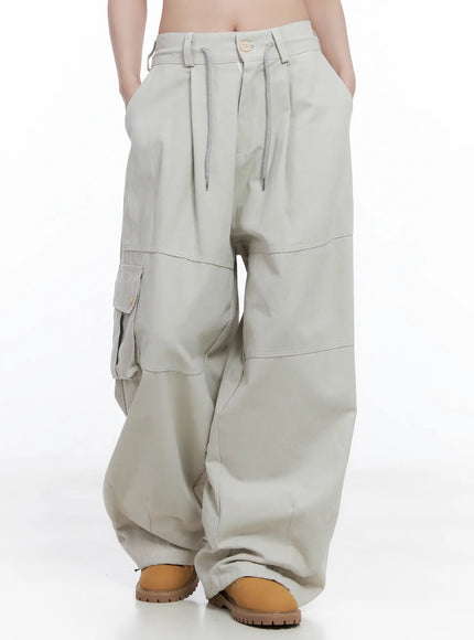 relaxed-fit-cargo-pants-cg529 / Beige