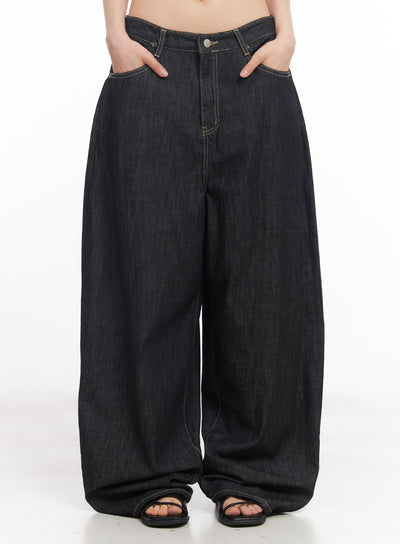 elvie-baggy-jeans-cy528 / Black