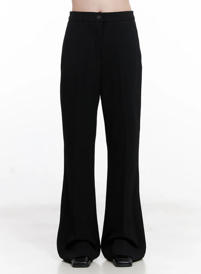 black-flared-trousers-cl523 / Black