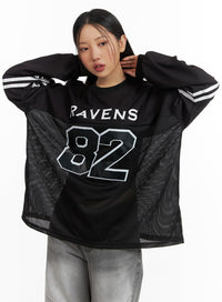 ravens-82-sporty-jersey-long-sleeve-unisex-cm419 / Black