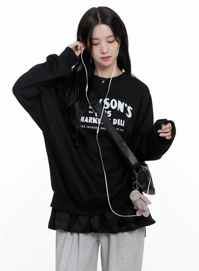 jackson-graphic-sweatshirt-cs519 / Black