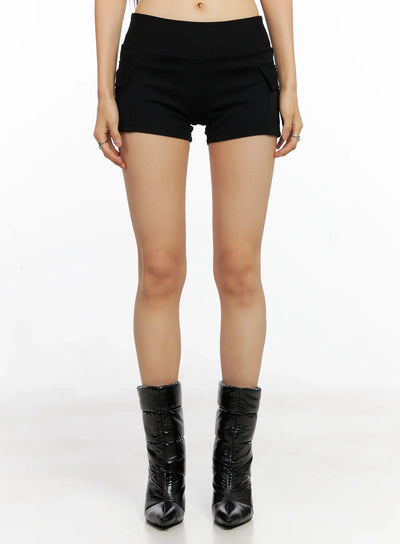 urban-low-waist-cargo-shorts-co528 / Black
