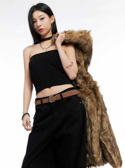 basic-ribbed-tube-top-cc1109 / Black