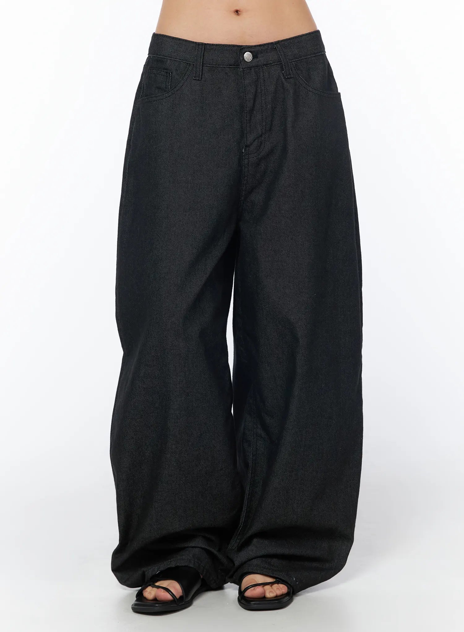 aethra-non-fade-baggy-jeans-cy527 / Black