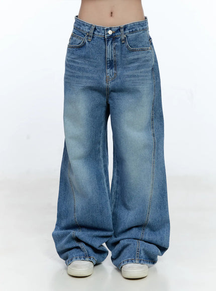 ana-wide-leg-denim-jeans-cg507 / Blue