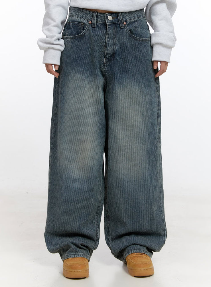 kaycee-cotton-baggy-jeans-cn422 / Blue