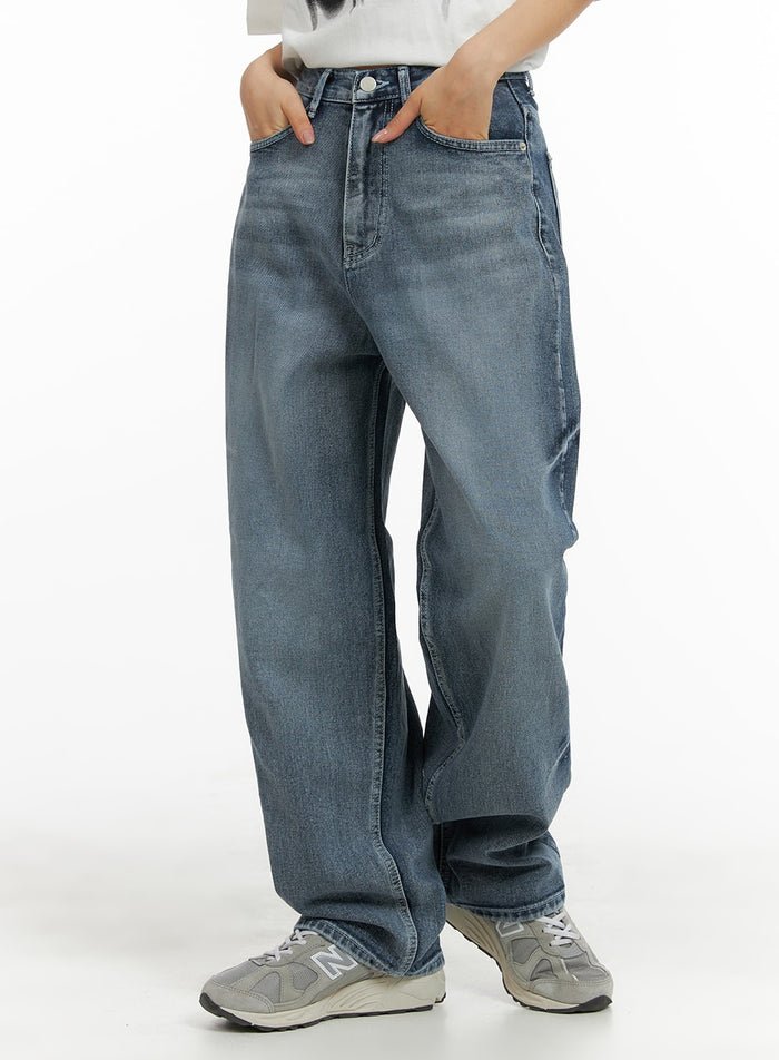 light-washed-baggy-jeans-cm418 / Blue
