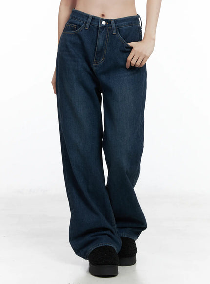 jordan-velvet-fleece-wide-jeans-cn518 / Blue