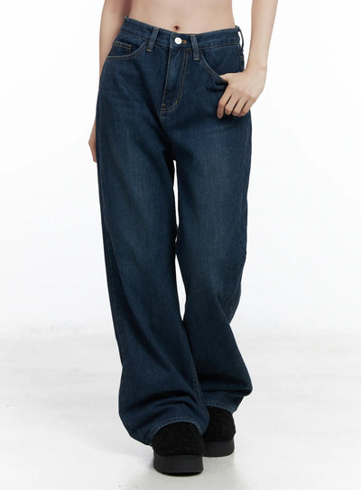 jordan-velvet-fleece-wide-jeans-cn518 / Blue