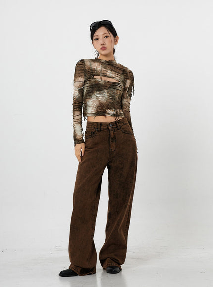 Washing Wide Jeans Unisex CS21