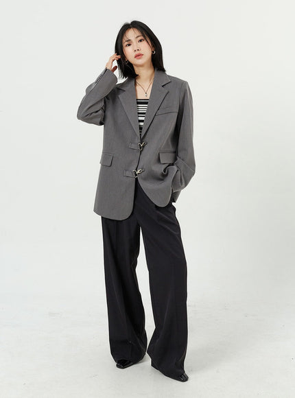 Wide Leg Tailored Pants OM309