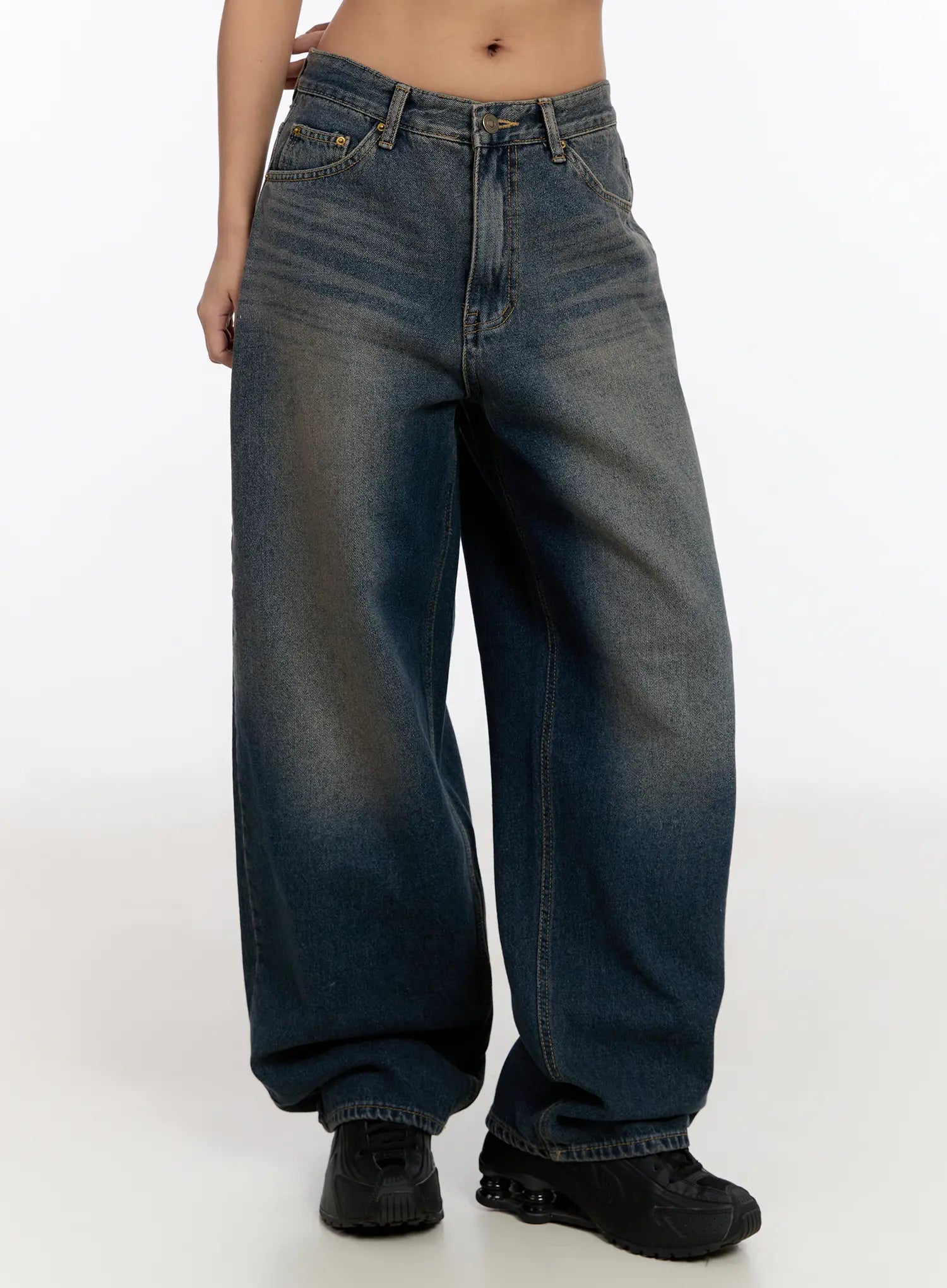 trix-vintage-wide-leg-jeans-cn527 / blue