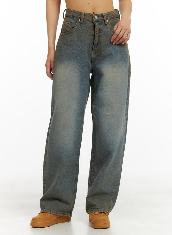 low-rise-straight-jeans-ca424 / Dark blue