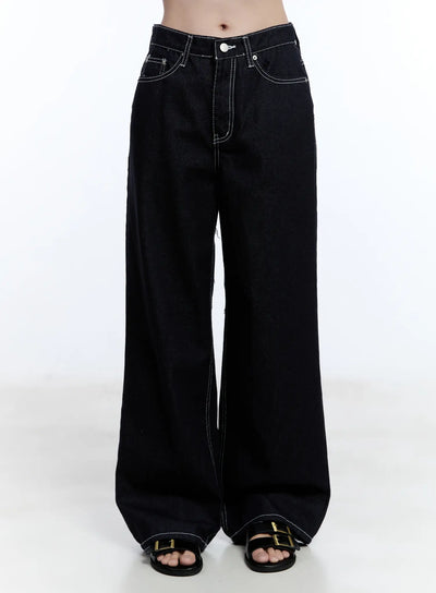 nayeon-no-fade-denim-jeans-cu513 / Dark blue