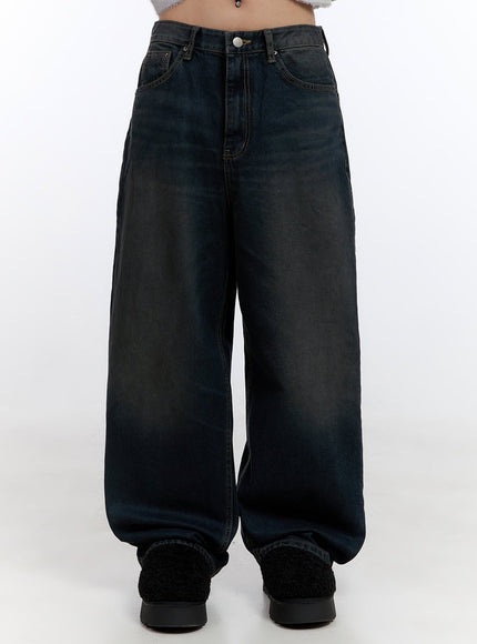 lyla-wide-leg-jeans-co423 / Dark blue