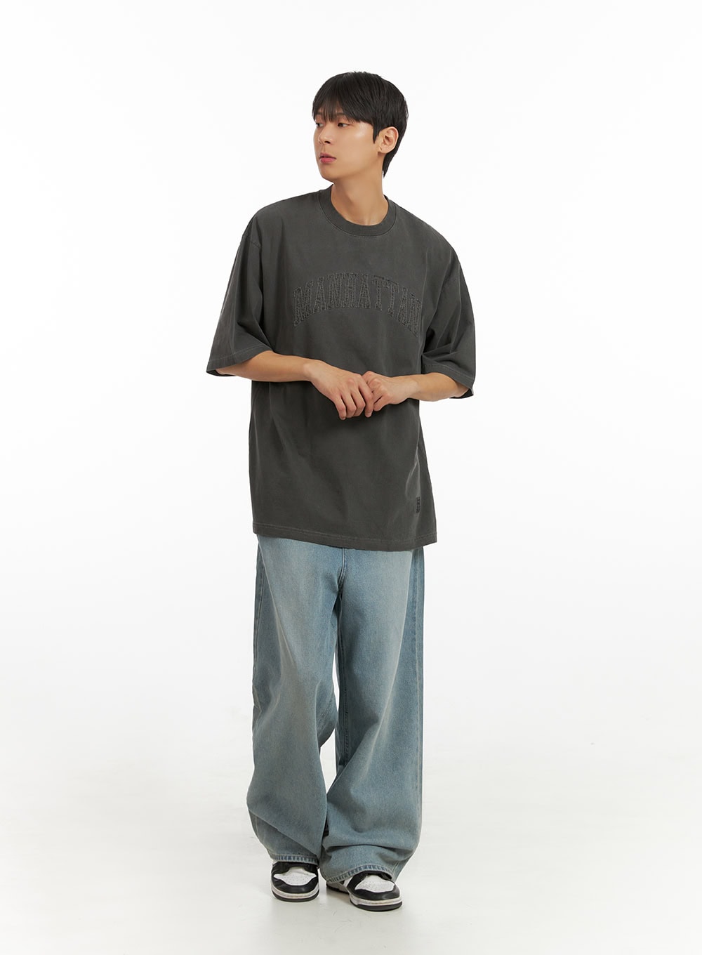 Men's Baggy Jeans IU419 - Korean Men's Fashion | LEWKIN