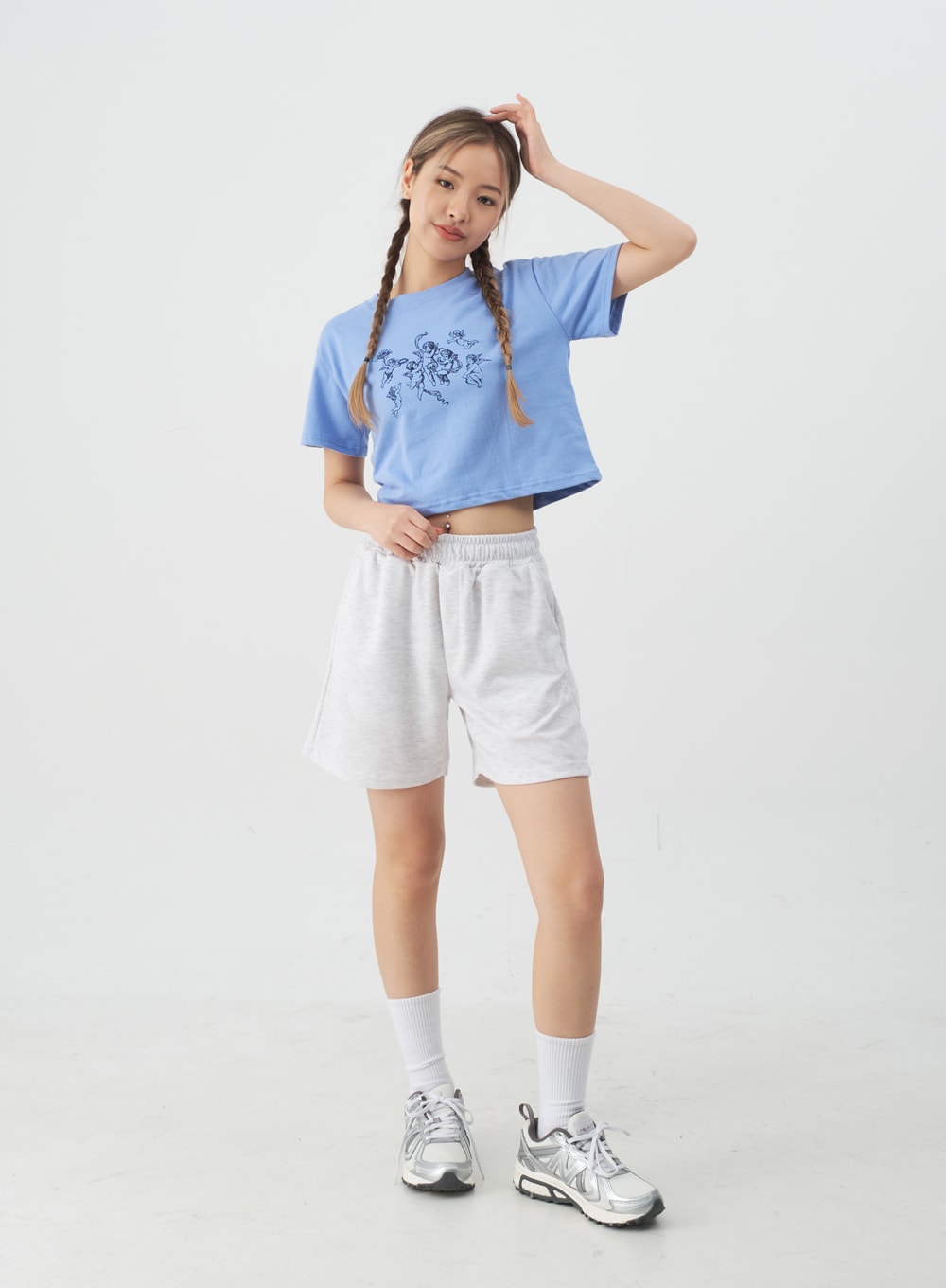 High-Waisted Sweat Shorts CJ13