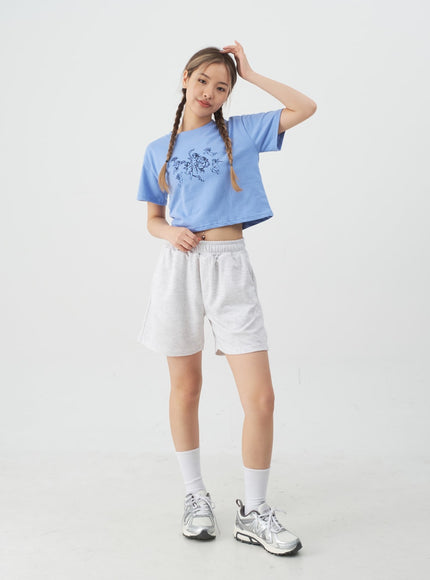 High-Waisted Sweat Shorts CJ13