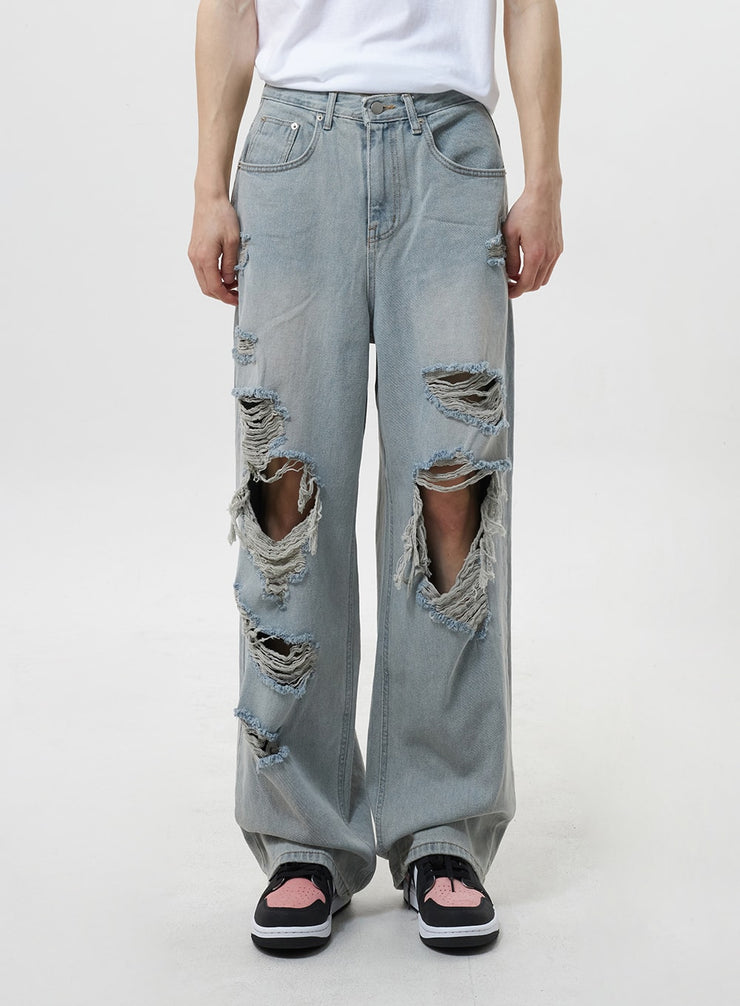 Ripped Baggy Jeans CY319