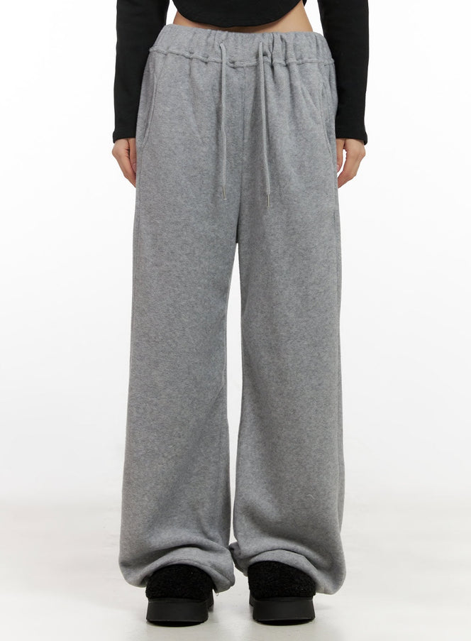 cozy-wide-fit-sweatpants-cn416 / Gray