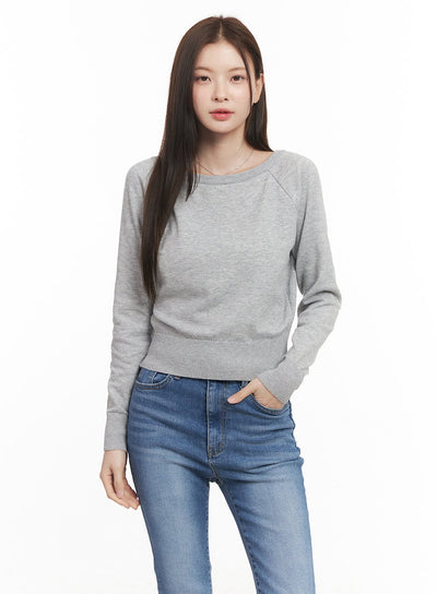 essential-boat-neck-sweatshirt-cm511 / Gray