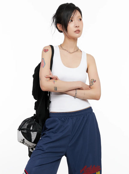 back-slit-tank-top-cl528 / White