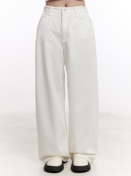 classic-cotton-straight-leg-pants-cm527 / White