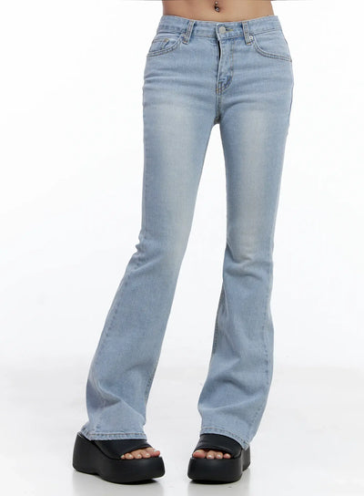 yeojin-classic-flare-denim-jeans-cl510 / Light blue