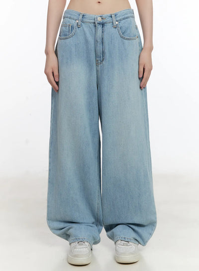 iroha-lightweight-relaxed-jeans-cl507 / Light blue