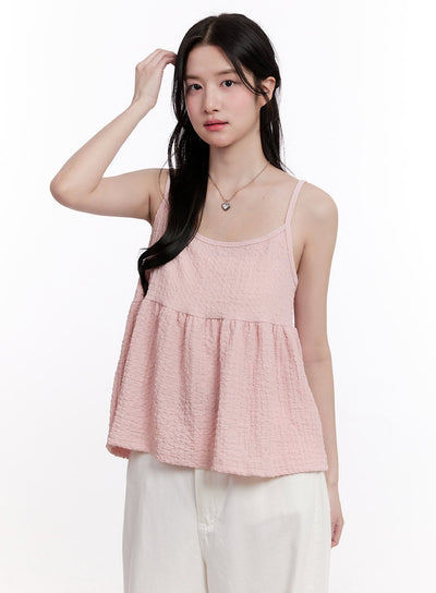 frill-flare-cami-top-cm527 / Pink