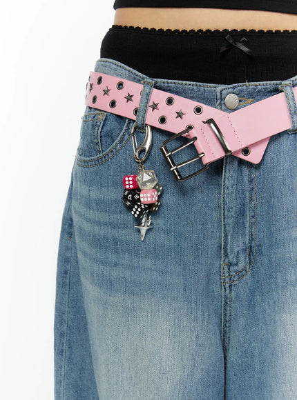 pink-dice-keychain-cy521 / Pink