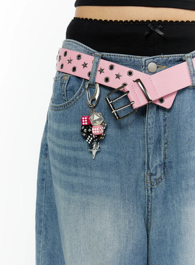 pink-dice-keychain-cy521 / Pink
