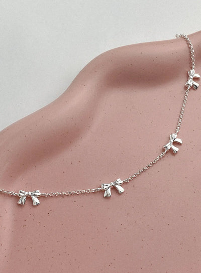 plath-ribbon-chain-bracelet-iu506 / Silver