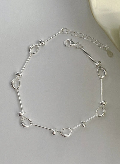 nin-loop-stick-flow-bracelet-iu506 / Silver